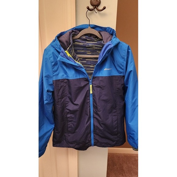 Eddie Bauer Kids Fall/Winter Jacket with Removeable Lining, Blue - Size L 14/16 - Picture 1 of 6